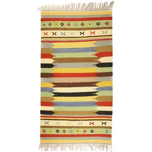 گلیم دستبافت سه ونیم متری مدل دکوراتیو 1410168