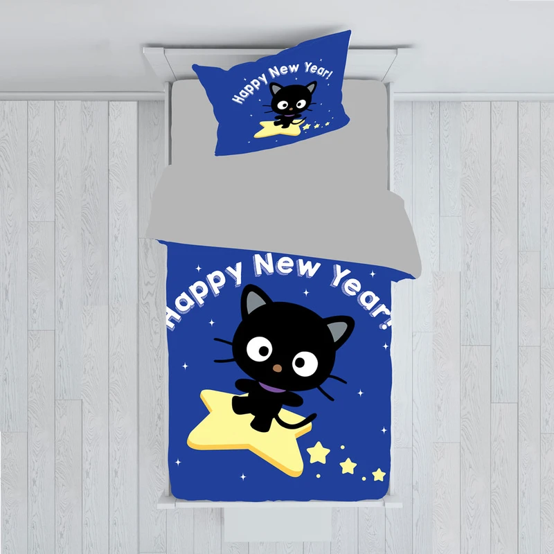 سرویس روتختی مدل گربه کارتونی TXY511 تک نفره 5 تکه