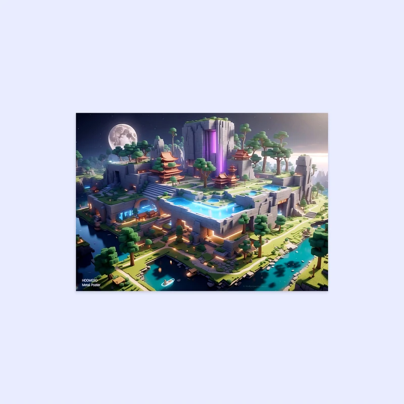 پوستر هومرو مدل فلزی طرح ماینکرفت کد PS895