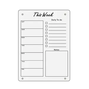 تخته وایت برد مدل پلنر هفتگی سایز 21×29 سانتی متر