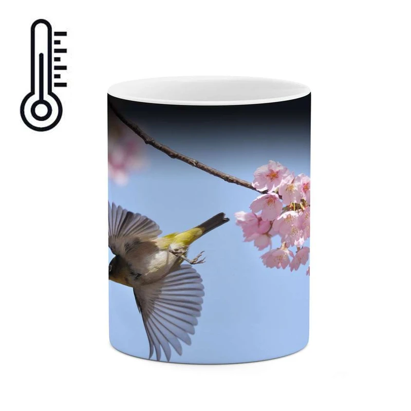 ماگ حرارتی کاکتی مدل پرنده کد mgh15831