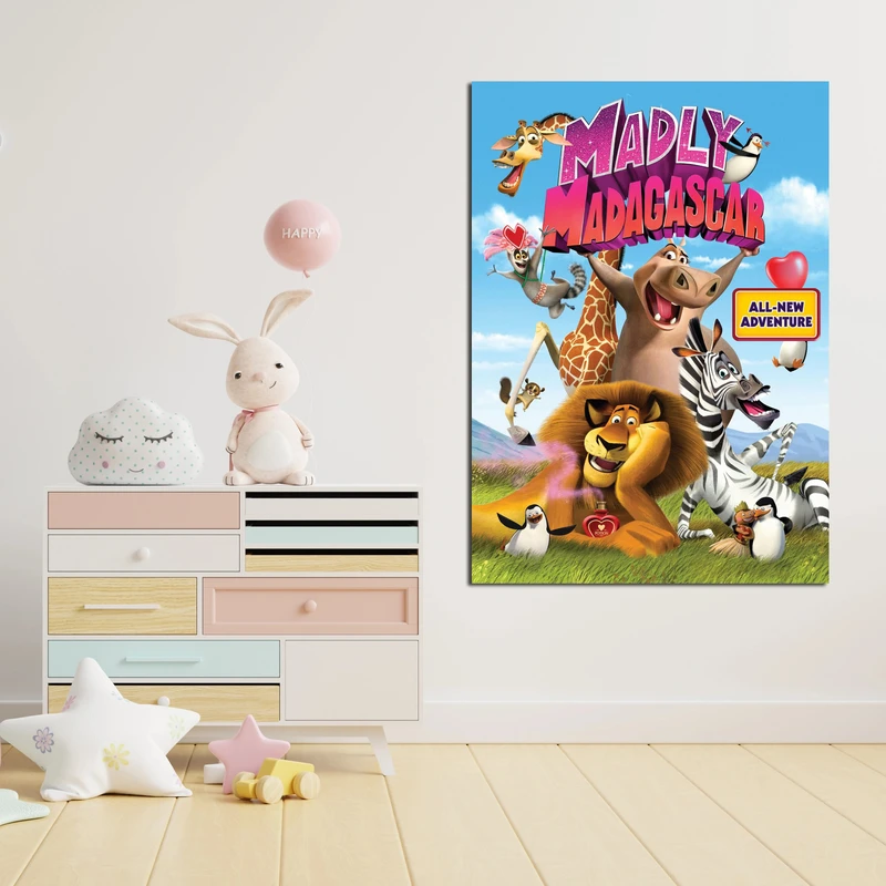 تابلو شاسی کودک مدل انیمیشن ماداگاسکار کد 5