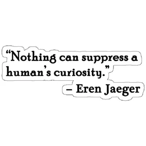 استیکر لپ تاپ مدل Eren jaeger quote