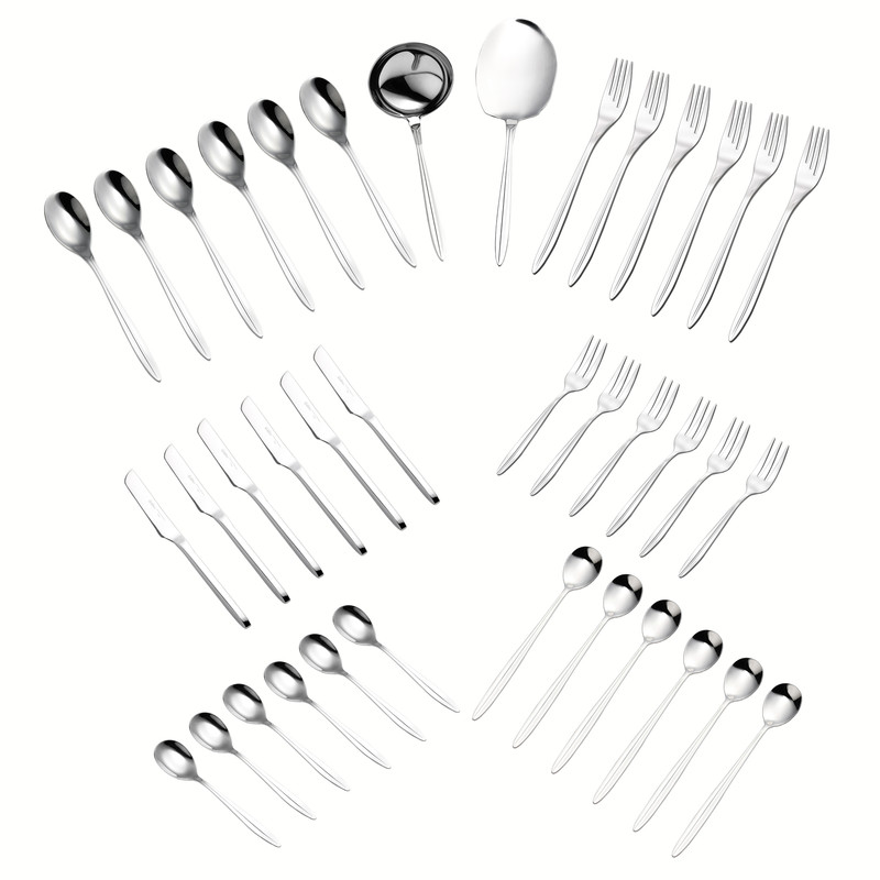 سرویس قاشق و چنگال 38 پارچه جی فی نی مدل G-03 لاکچری