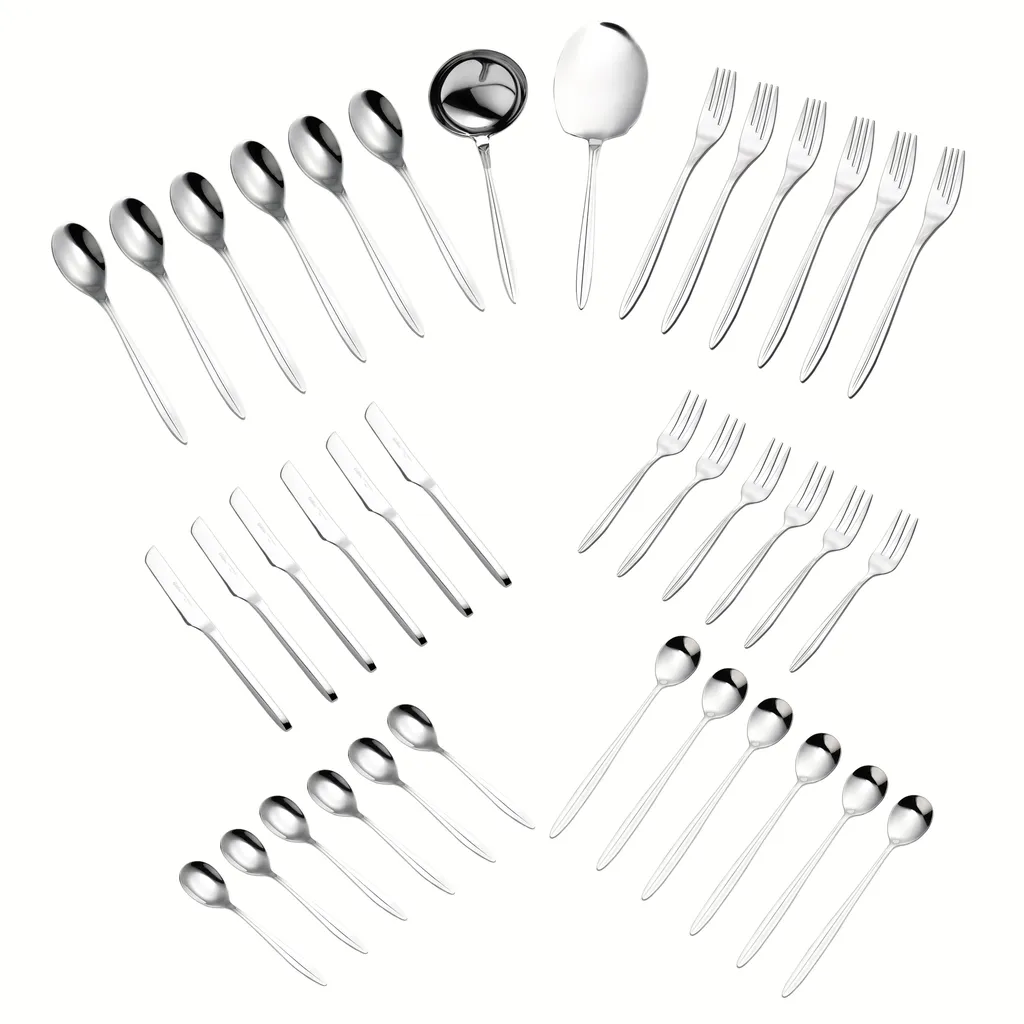سرویس قاشق و چنگال 38 پارچه جی فی نی مدل G-03 لاکچری