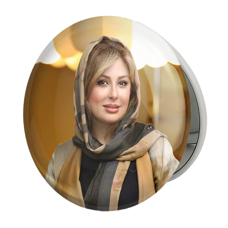 آینه جیبی خندالو طرح نیوشا ضیغمی مدل تاشو کد 6244 