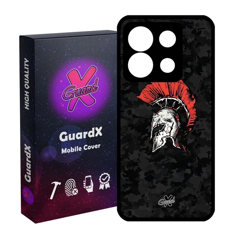 کاور گارد ایکس طرح Gladiator مدل Glass10079 مناسب برای گوشی موبایل شیائومی Redmi Note 13 5G