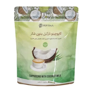 کاپوچینو با طعم نارگیل بدون شکر پپتینا بسته 20 عددی