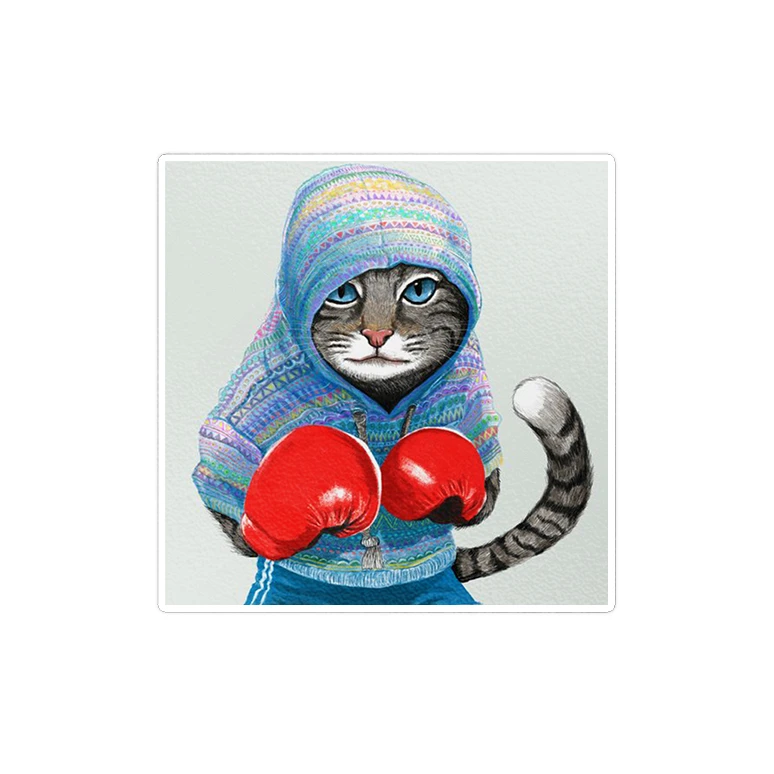 استیکر لپ تاپ ماسا دیزاین طرح Boxing مدل STK1315