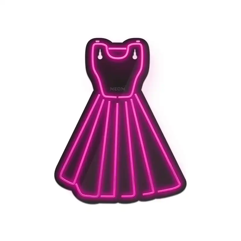 چراغ دیواری نئون دیزاین مدل Women-Clothes-BL_PN