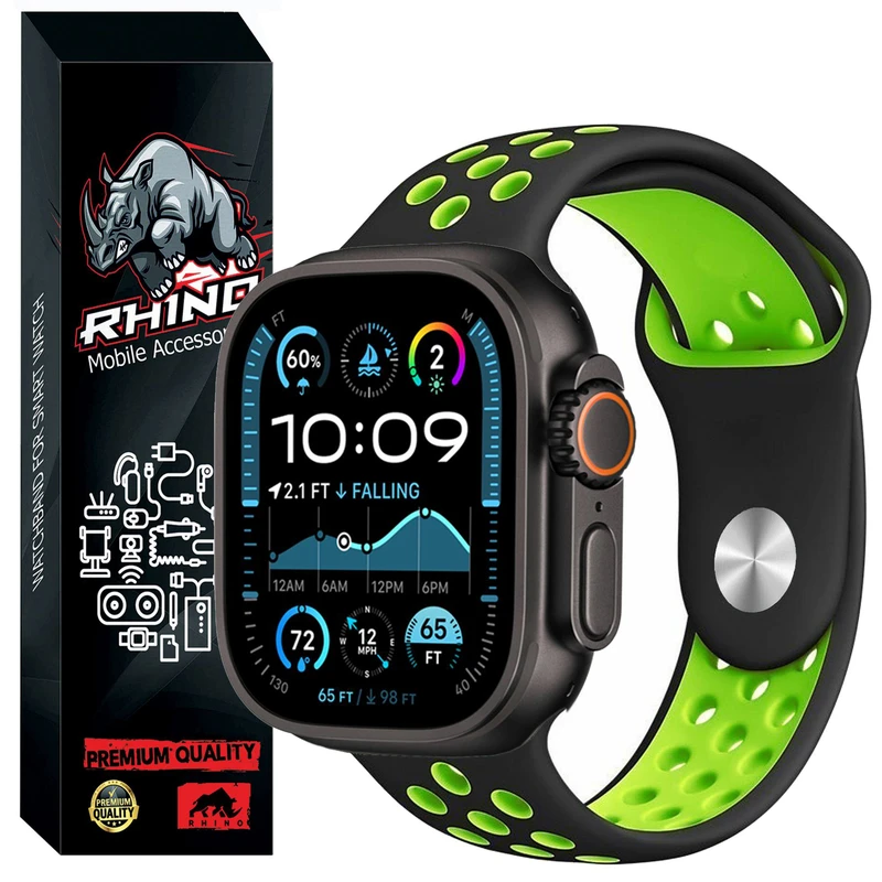 بند راینو مدل Nik مناسب برای اپل واج سری Ultra 2 49 میلی متر