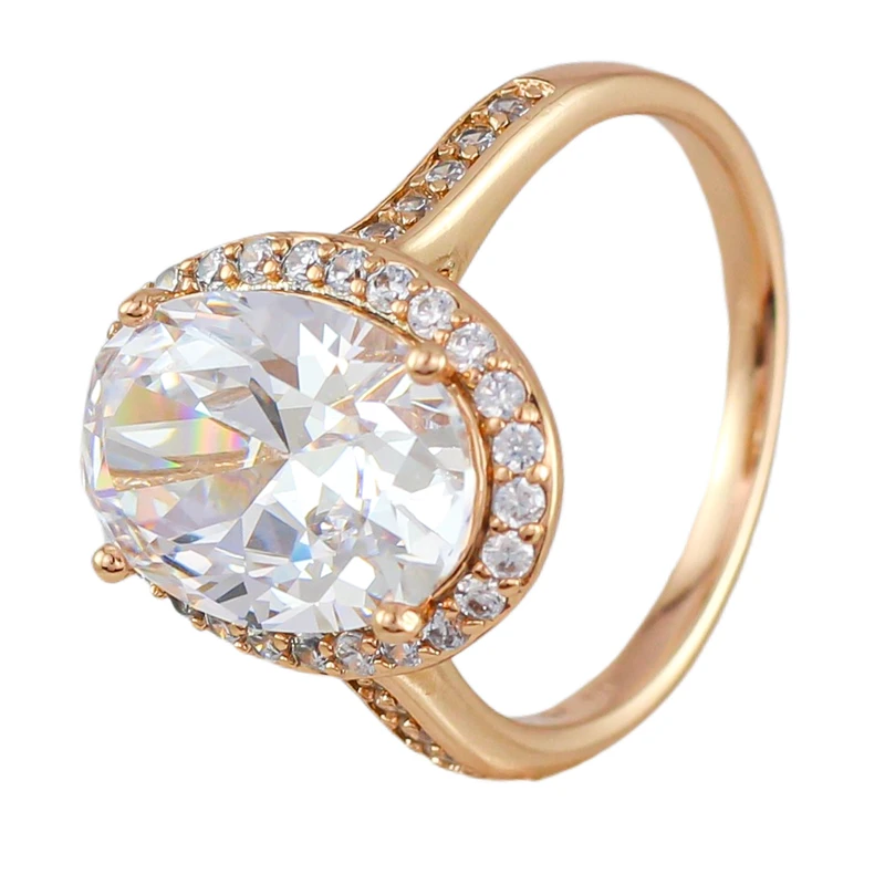 انگشتر زنانه ژوپینگ مدل تک نگین کد AAE609