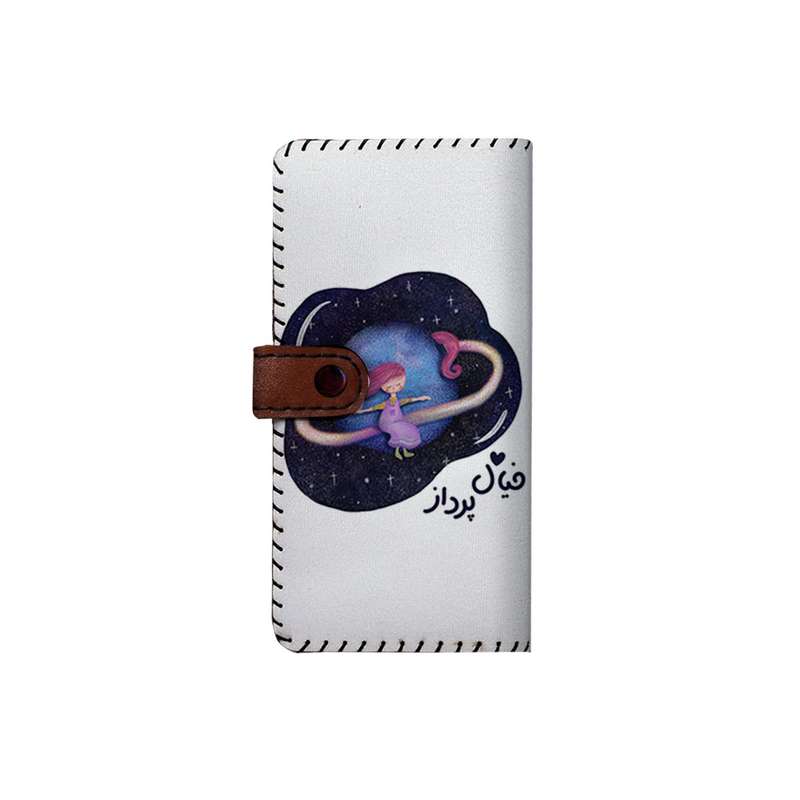 کیف پول چرمی ترمه طراحان ایده مدل بنددار کد mjm001
