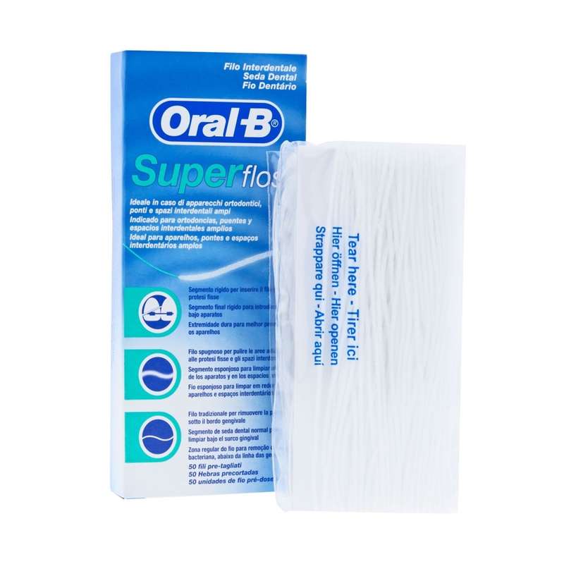 نخ دندان اورال-بی مدل super floss نخ دندان اورال-بی مدل super floss