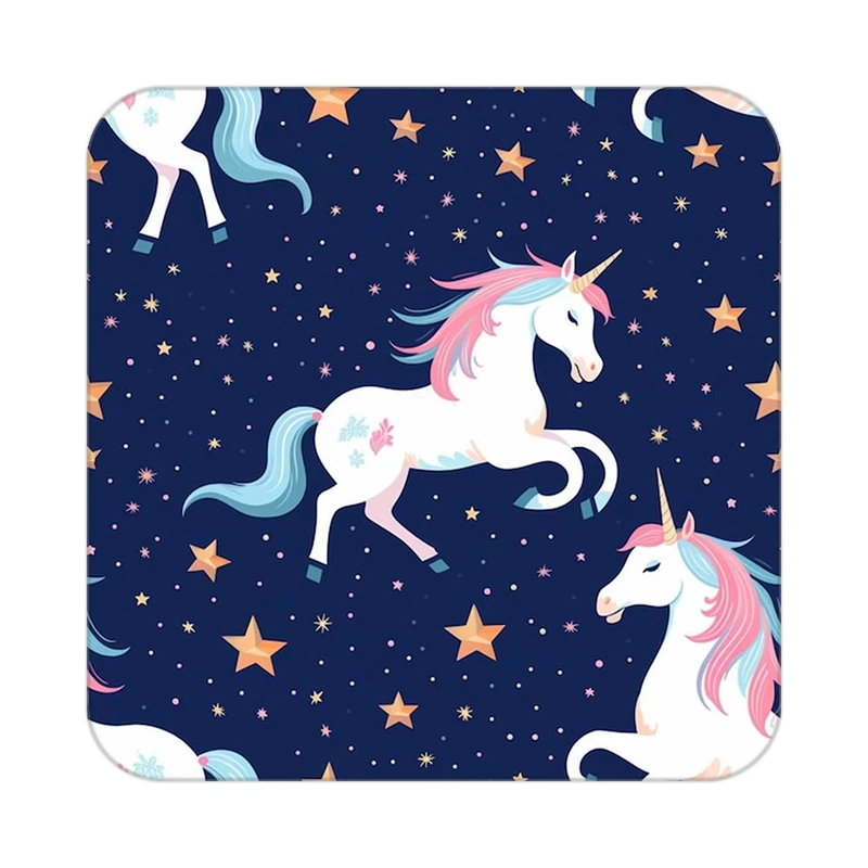 زیر لیوانی کاکتی طرح اسب تک شاخ و یونیکورن مدل mp31928