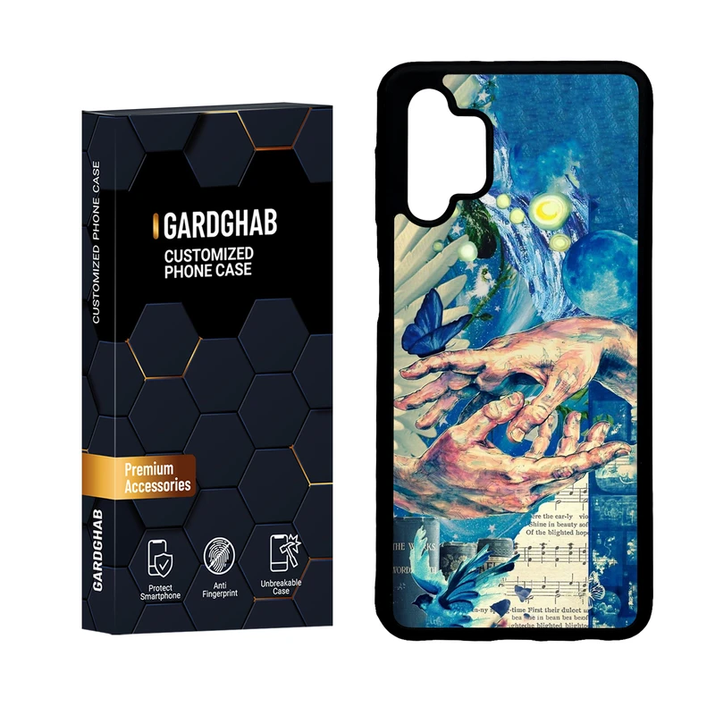 کاور گارد قاب مدل دور ژله ای هنری مناسب برای گوشی موبایل سامسونگ Galaxy A32 5G / M32 5G