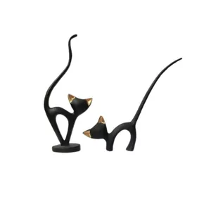 مجسمه مدل گربه دم بلند مجموعه دو عددی