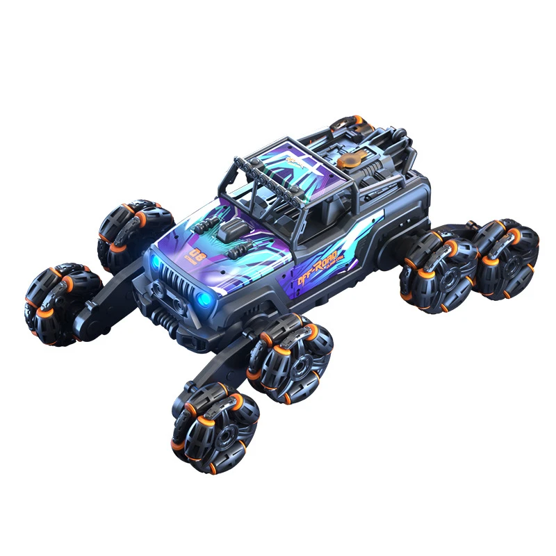 ماشین بازی کنترلی جی زد ال مدل هشت چرخ صخره نورد دود زا