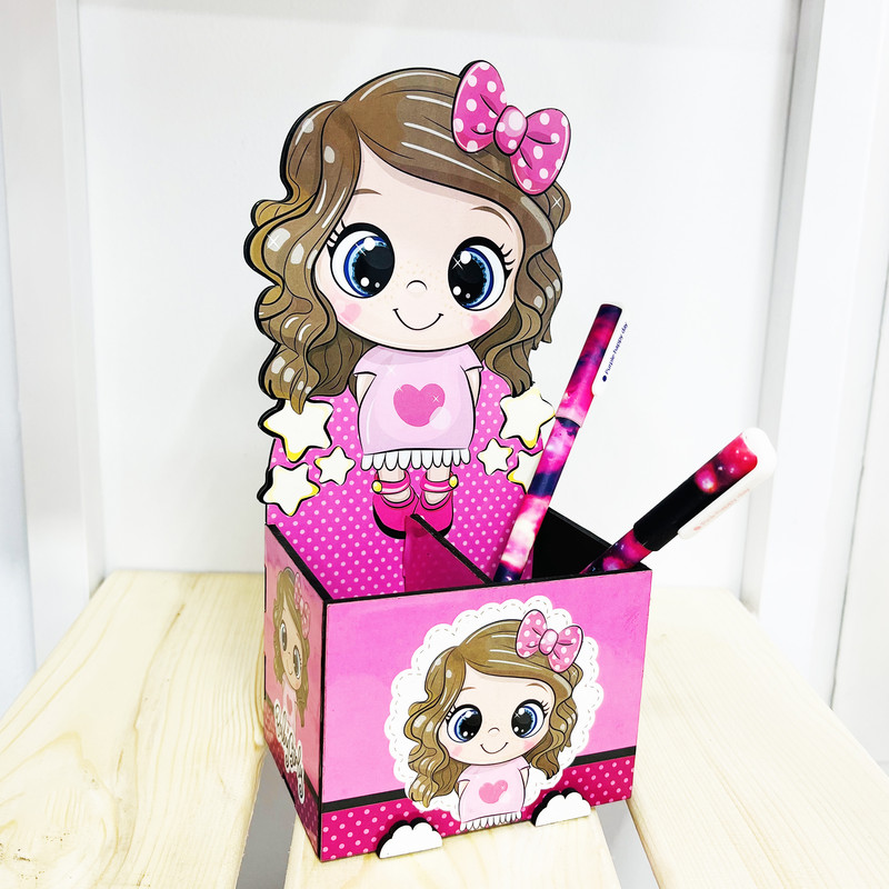 جامدادی رومیزی مدل دختر گوگولی جامدادی رومیزی مدل دختر گوگولی