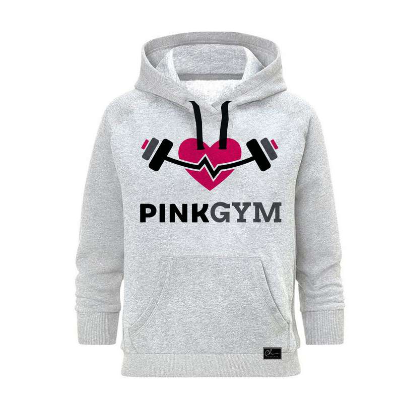 هودی زنانه مدل GYM کد J41 رنگ طوسی
