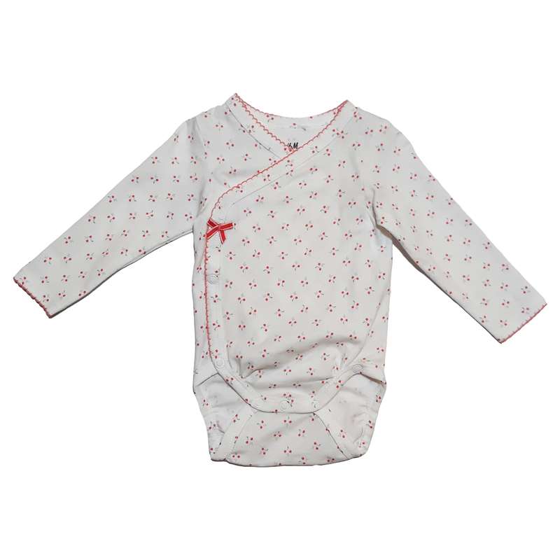 بادی آستین بلند نوزادی اچ اند ام  کد 1641