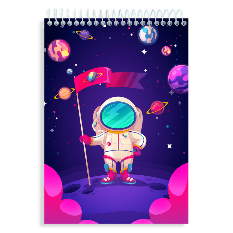 دفتر نقاشی 60 برگ های تولد مدل فضانورد کد N175