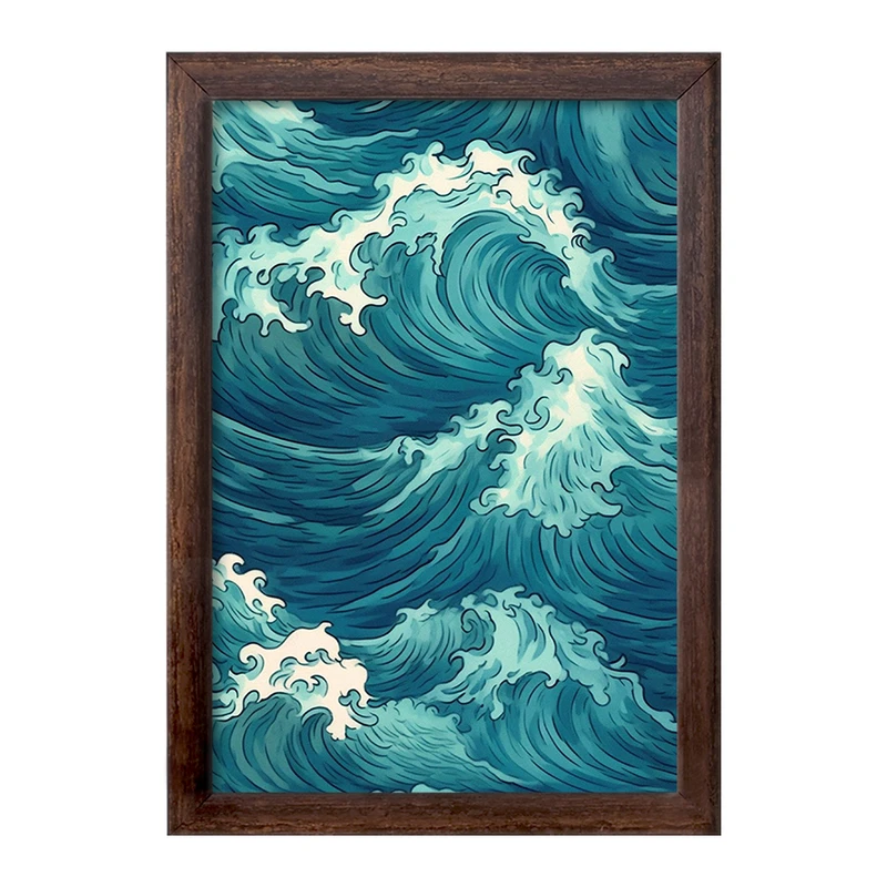 تابلو خندالو طرح نقاشی موج عظیم کاناگاوا کد F1269