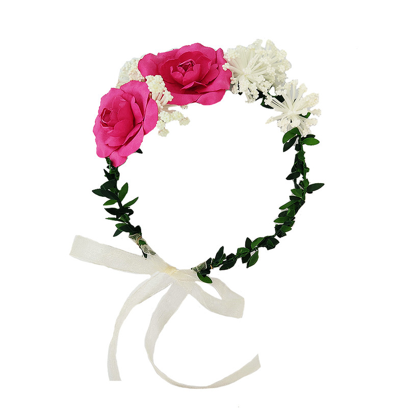 تاج مو دخترانه مدل رز کد 4562