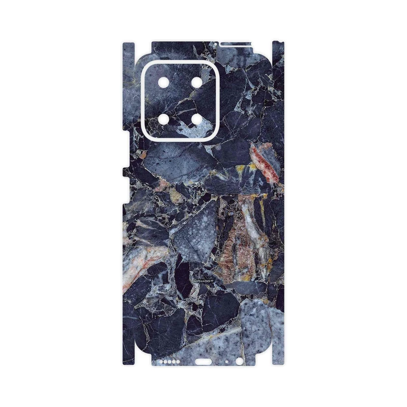 برچسب پوششی ماهوت مدل Broken black marble-FullSkin مناسب برای گوشی موبایل آنر X5b