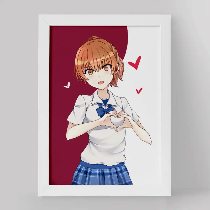 تابلو خندالو مدل شوکو نیشیمیا انیمه سایلنت ویس کد 15840