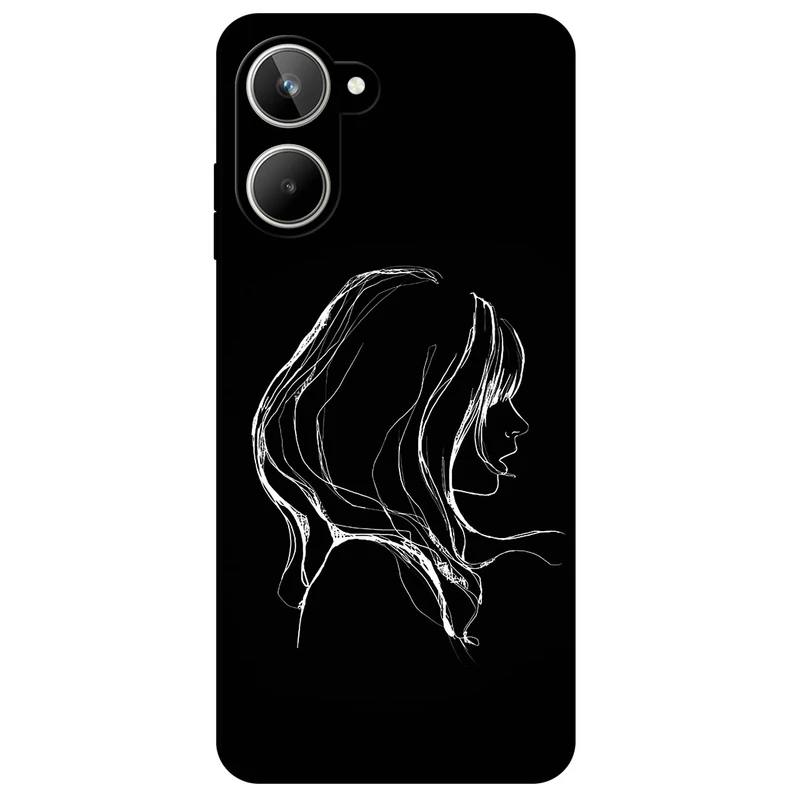 کاور مگافون طرح دخترانه مدل 7766 مناسب برای گوشی موبایل ریلمی 10 4G    