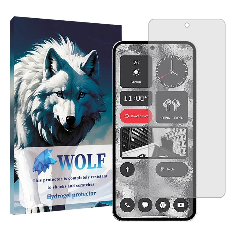 محافظ صفحه نمایش شفاف ولف مناسب برای گوشی موبایل ناتینگ فون  2