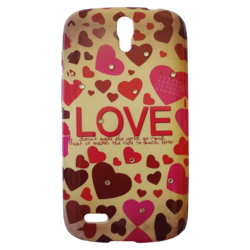  کاور مدل ژله ای طرح LOVE مناسب برای گوشی موبایل هوآوی G610