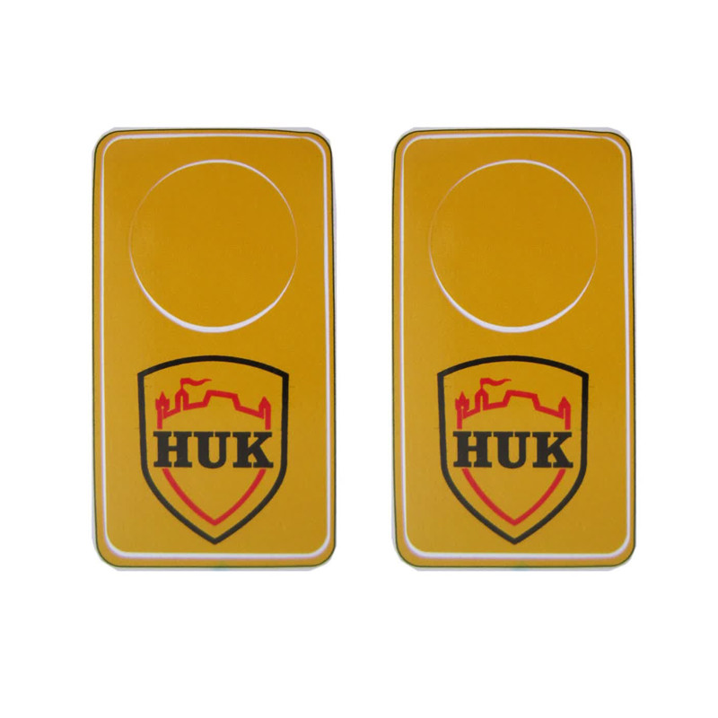  برچسب دور قفل درب خودرو طرح HUK کد k0404 مجموعه دو عددی
