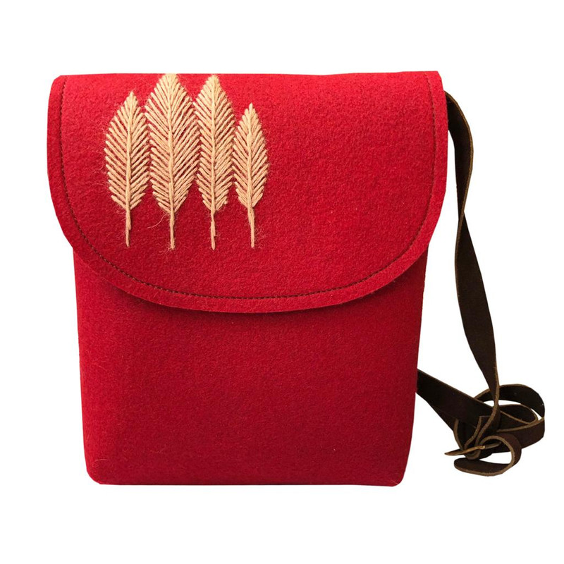 کیف رودوشی زنانه طرح برگ کد 099