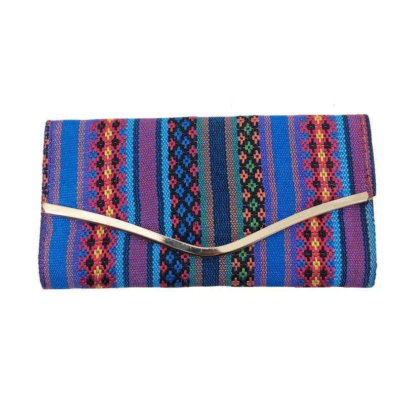 کیف پول زنانه مدل سنتی طرح گلیم آینه دار کد 120