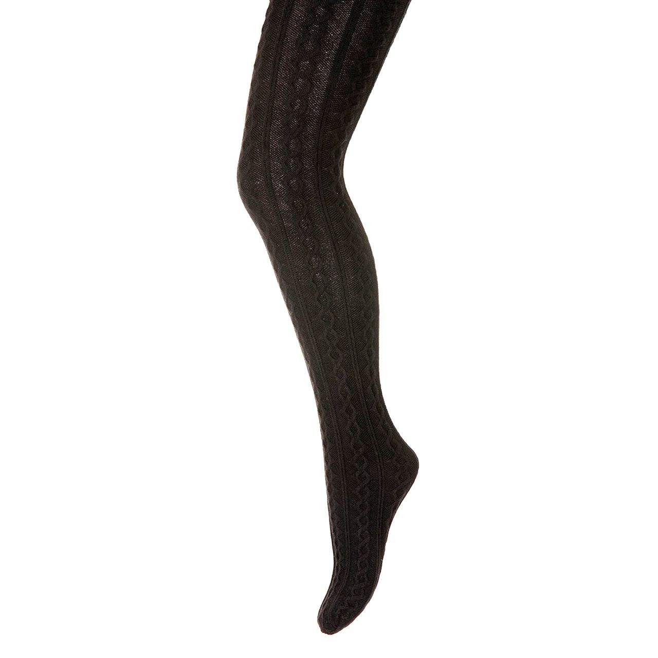 جوراب شلواری دخترانه پنتی مدل کارینا رنگ مشکی -  - 3