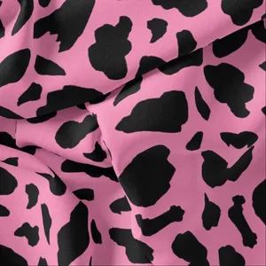 پارچه لباس کرپ حریر طرح خال خالی کد 9101i