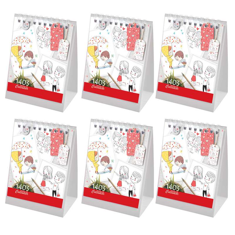 تقویم رومیزی سال 1403 طرح نقاشی مدل رویایی بسته 6 عددی تقویم رومیزی سال 1403 طرح نقاشی مدل رویایی بسته 6 عددی