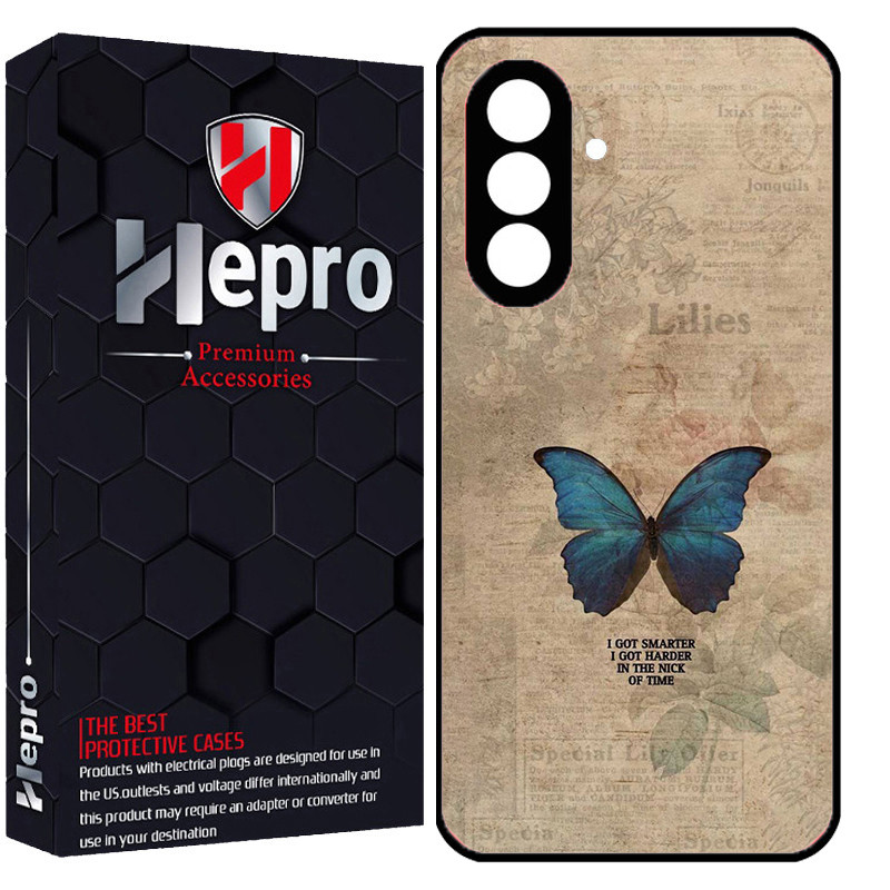 کاور هپرو طرح پروانه کد Dimo-914 مناسب برای گوشی موبایل سامسونگ Galaxy S24 FE