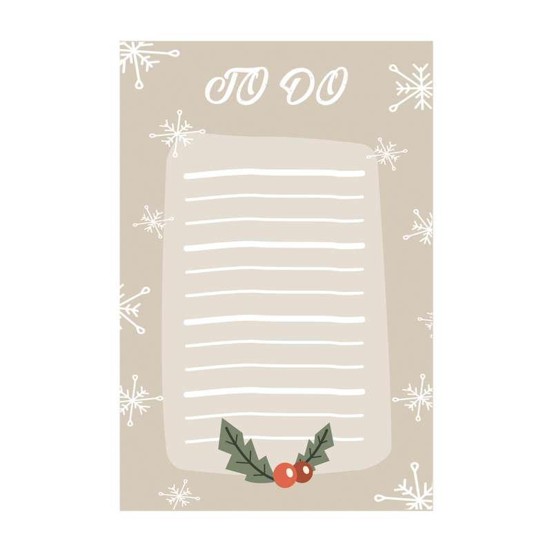 کاغذ یادداشت مدل to do زمستون کد MJ19
