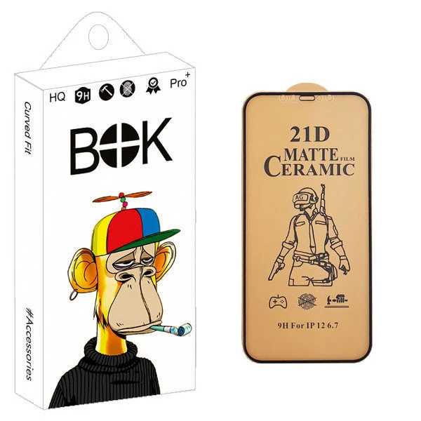 محافظ صفحه نمایش مات بوک مدل BK+ مناسب برای گوشی موبایل اپل IPHONE 12