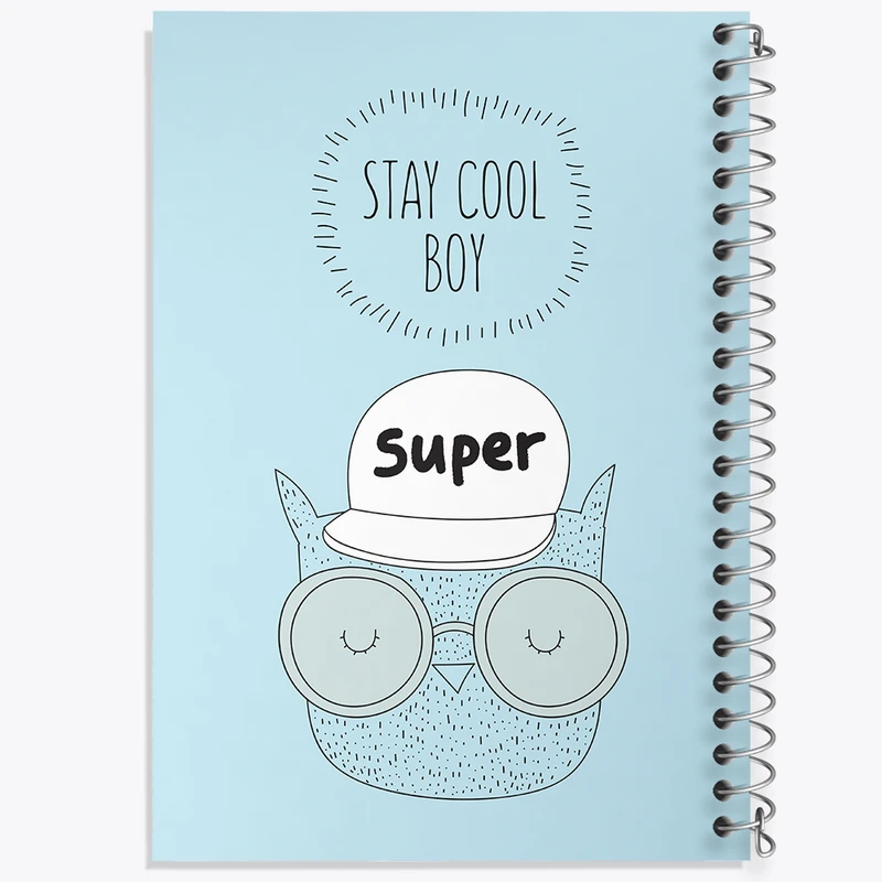 دفتر لیست خرید 50 برگ خندالو طرح جغد مینیمال کد N1020