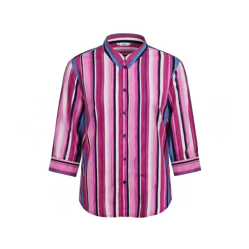 شومیز آستین بلند یقه برگردان زنانه مدل شادی