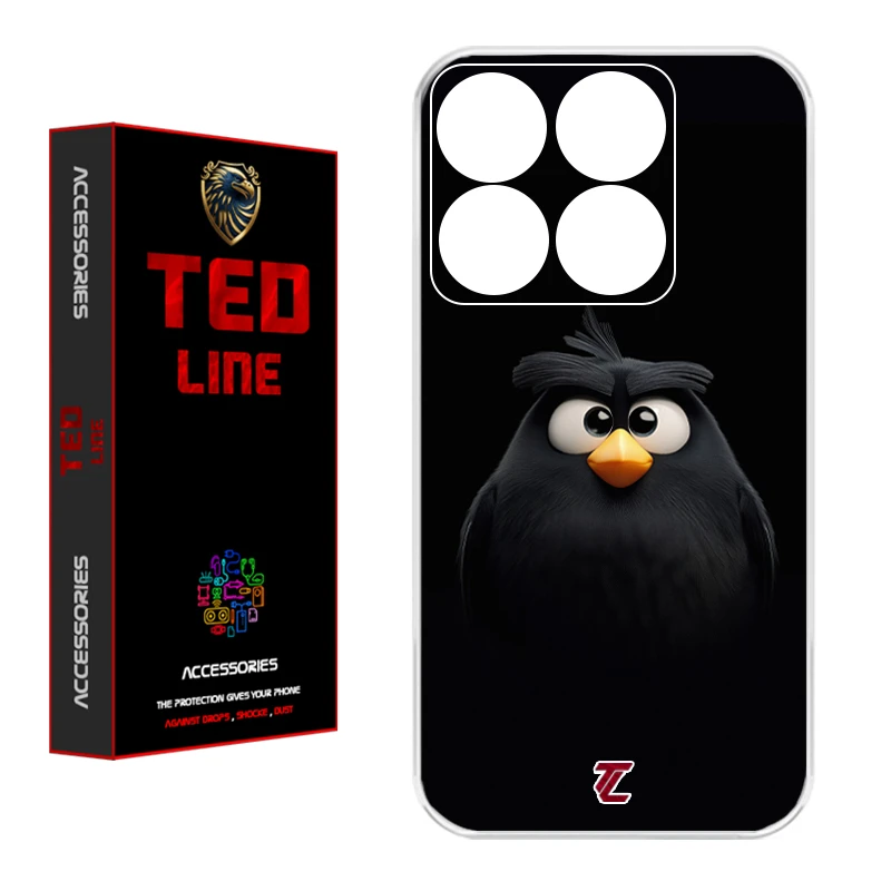 کاور تد لاین طرح پرنده کد 1122 مناسب برای گوشی موبایل شیائومی Mi 14T / 14T Pro
