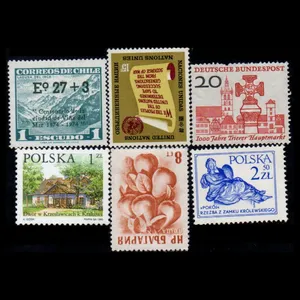 تمبر یادگاری مدل خارجی مجموعه 6 عددی 