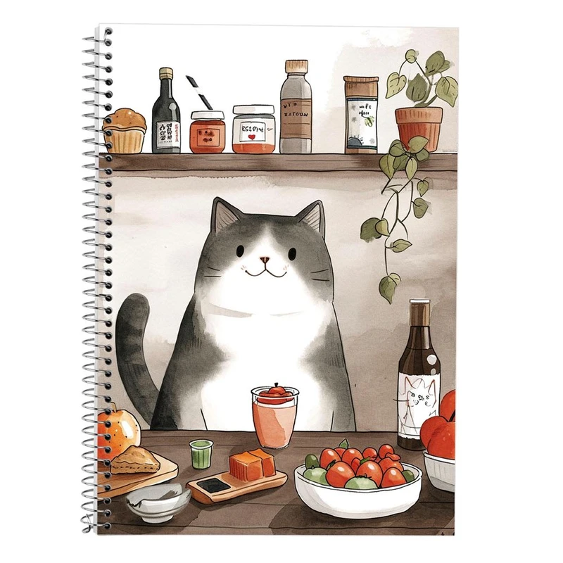 دفتر لغت 50 برگ مدوپد طرح سگ و گربه کد DF17375