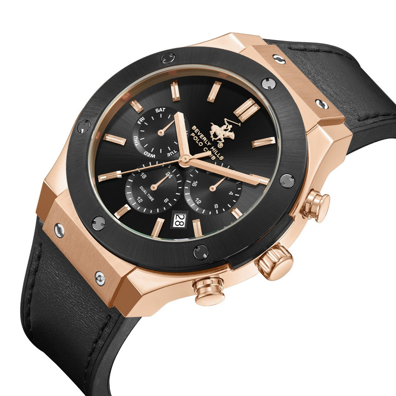 ساعت مچی عقربه‌ای مردانه کوارتز کورنوگراف بورلی هیلز پولو کلاب مدل BP3690X.451