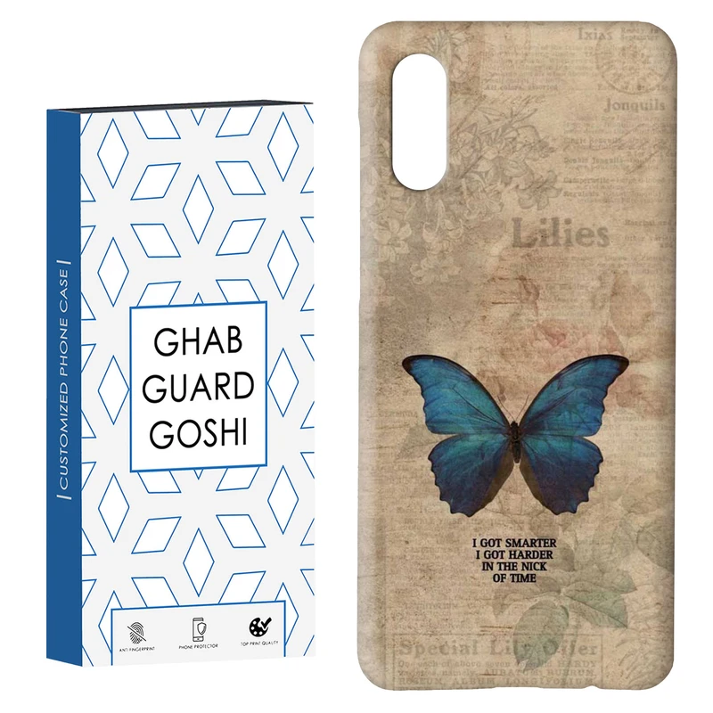 کاور قاب گارد گوشی طرح پروانه کد Dimo-914 مناسب برای گوشی موبایل سامسونگ Galaxy A02 / M02