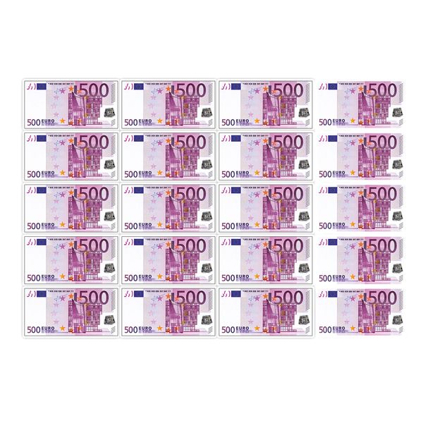 استیکر طرح 500 یورو کد 20x EU  بسته 20 عددی